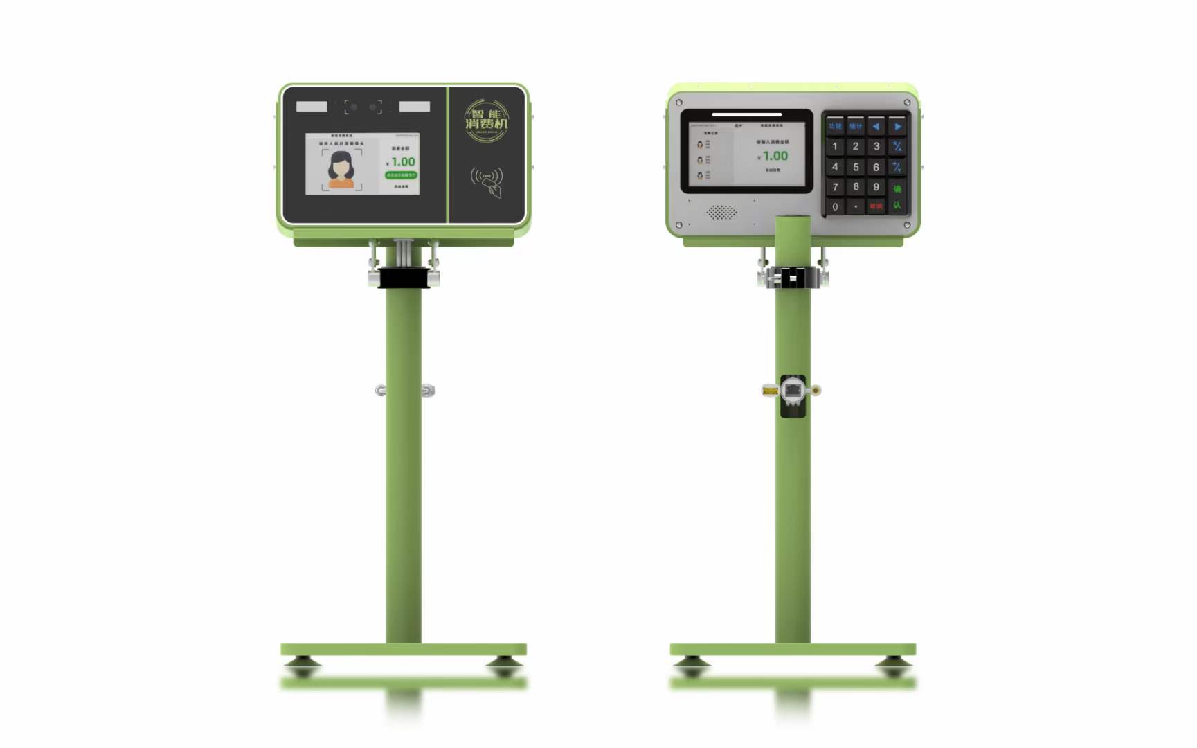 興邦人臉消費(fèi)機(jī)，刷臉支付售飯機(jī)